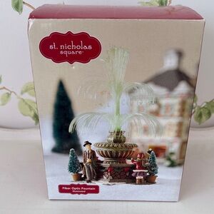 St. Nicholas Square Fiber Optic Fountain Illuminated